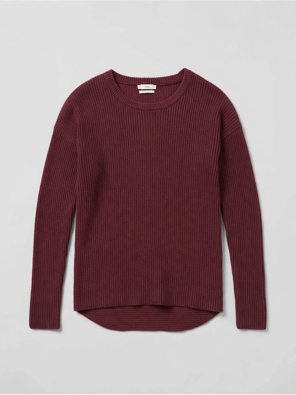 Vince Cashmere Ribbed Sweater in Burgundy SZ X-Small